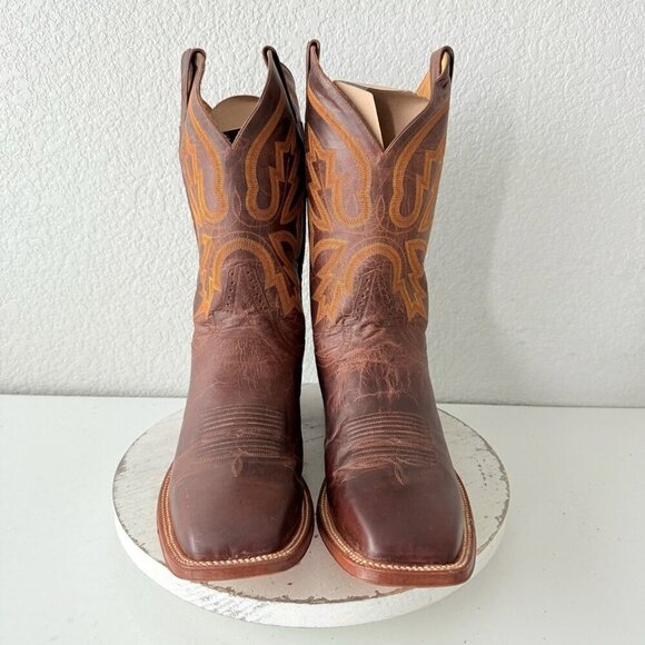 NEW Rod Patrick Mens Cowboy Boots 14.5AAA Perro Loco Brown Western Square Toe - Picture 5 of 11